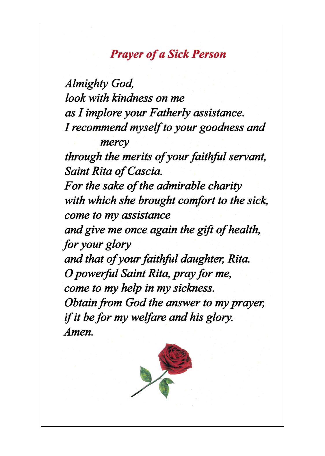 Saint Rita Holy Oil