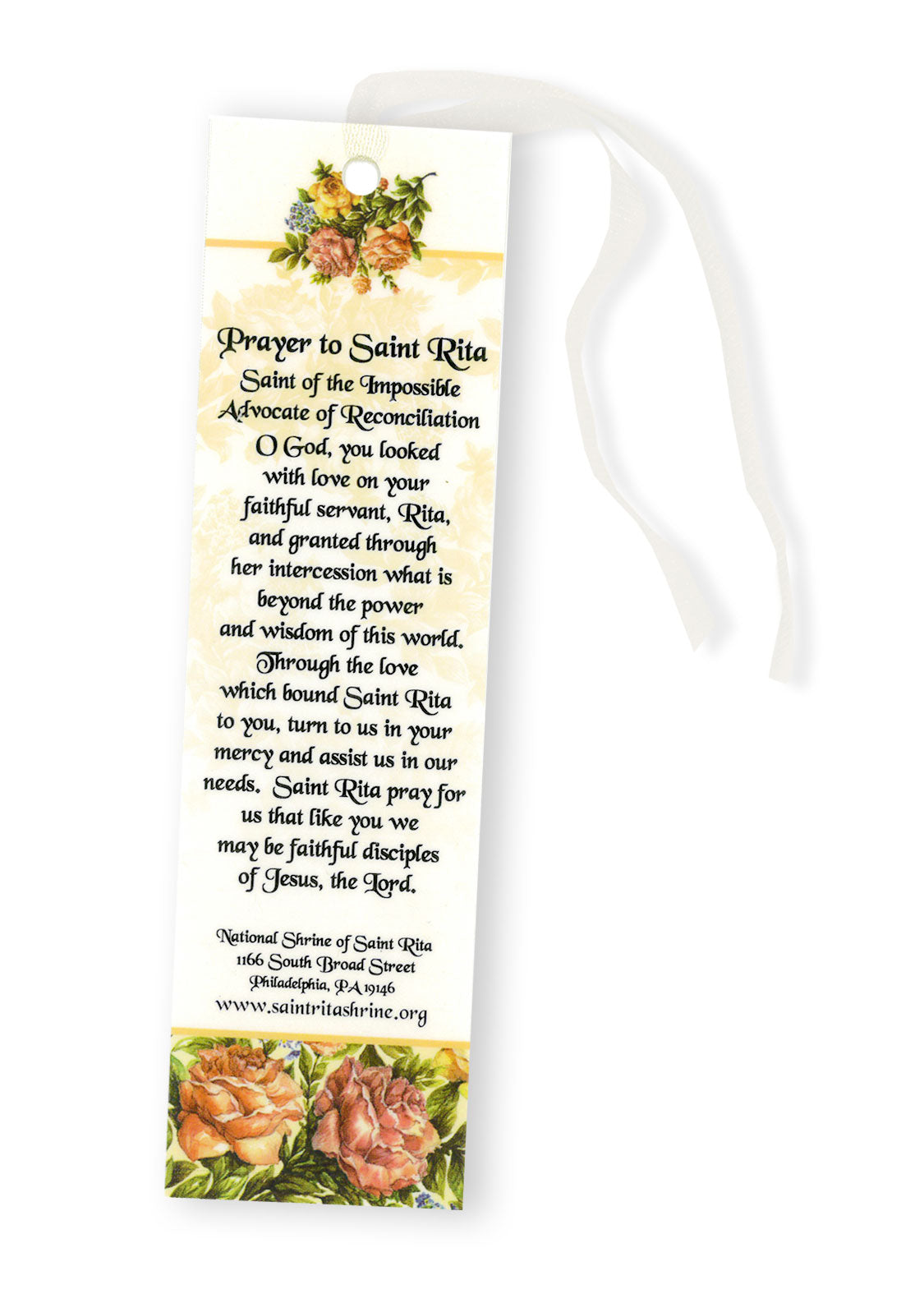 Saint Rita Bookmark