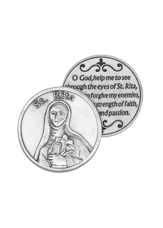 Saint Rita Prayer Coin