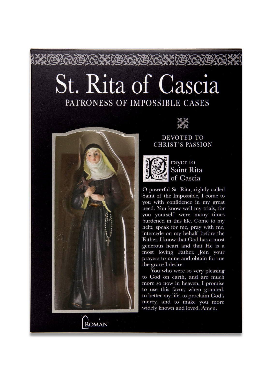 Saint Ritka Saint Rita of Cascia Resin Statue – National Shrine of Saint Rita of Cascia