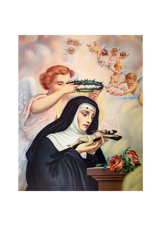 Colored Print of Saint Rita of Cascia