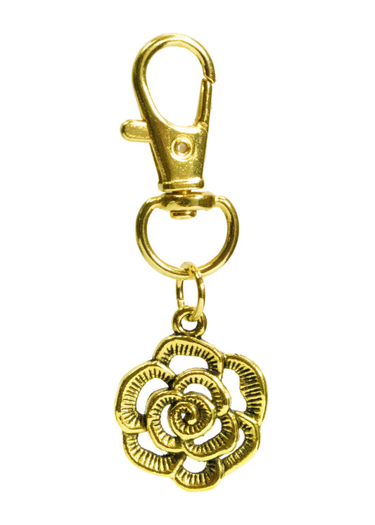 Gold Colored Rose Clip