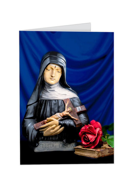 Saint Rita Greeting Cards - Blank Inside